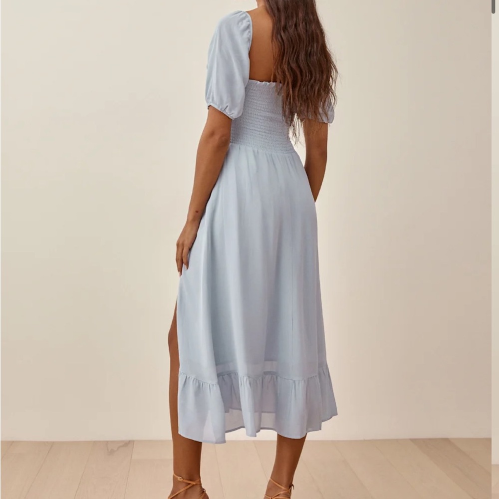 Reformation Meadow Dress in Light Blue - Picture 3 of 6